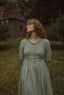 Alcott Dress in Moss Linen-Preorder