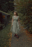 Lauretta Dress in Moss Linen-Preorder